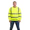 Game Workwear Hi-Vis Crewneck, 100% Spun Polyester Fleece, Hi Vis Lime, S 8310E - alternate 1